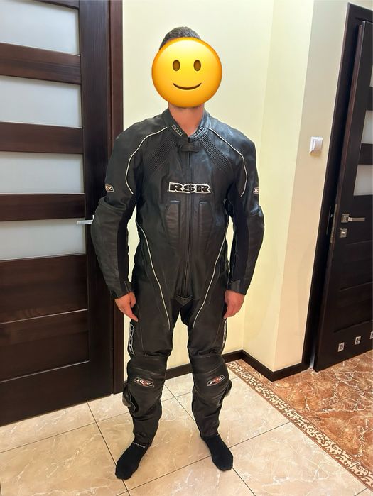 Skórzany jednoczęściowy kombinezon na motor RSR XL 58