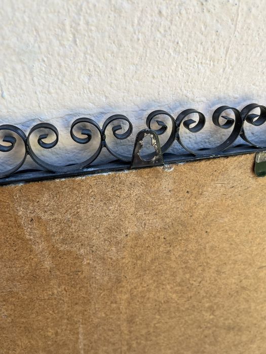 Lustro metalowe czarne