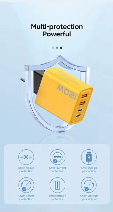 ‼️ Зарядний пристрій ‼️ 4 USB, 120Вт