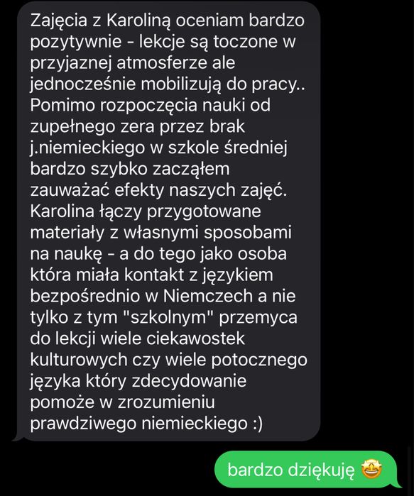 Lekcje, konwersacje, korepetycje NIEMIECKI, pomoc językowa