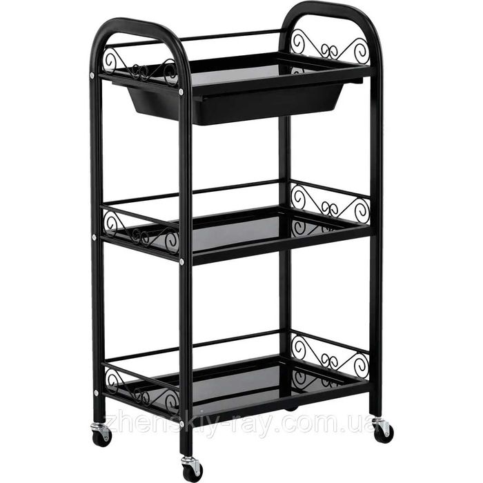Тележка-этажерка парикмахерская металлическая