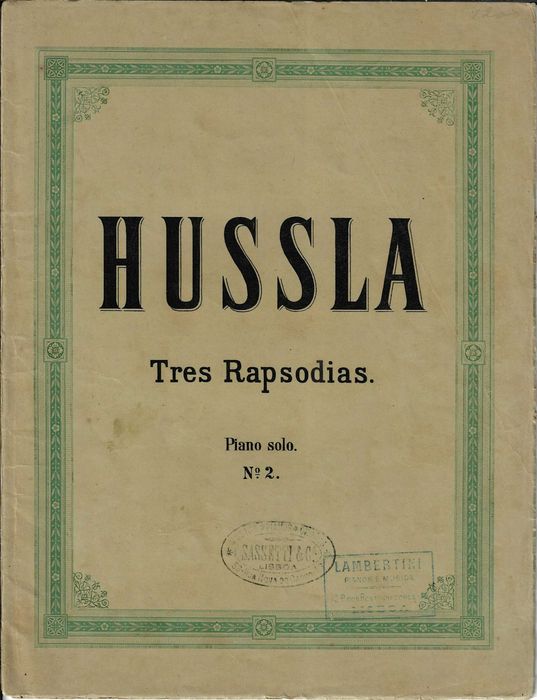 PIANO: Partitura Antiga - Victor Hussla - Rapsódia 2 - Carimbo Sassetti e Lambertini