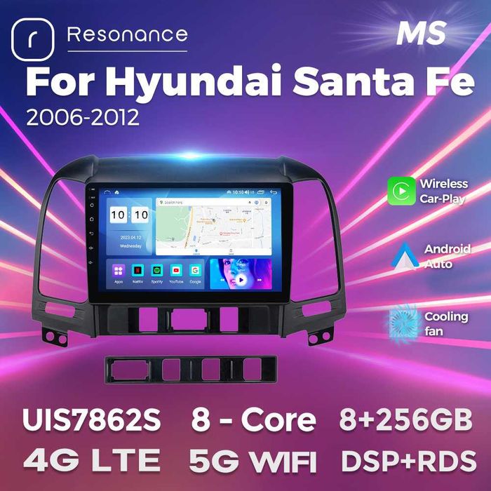 Штатна магнітола hyundai santa Fe android GPS навігація хюндай