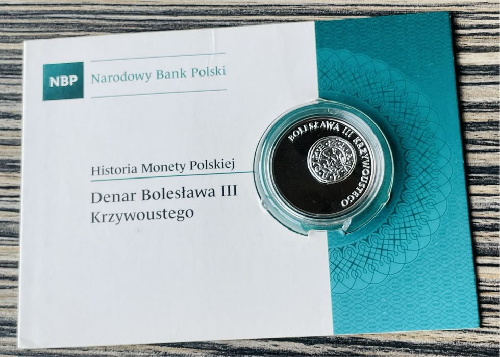 Moneta kolekcjonerska Brakteat Mieszka III Starego 10zl NBP srebro