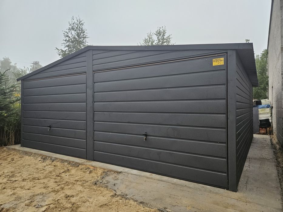 6x5 POD Garaze Blaszane Garaż Blaszany Blaszak Antracyt Blaszaki