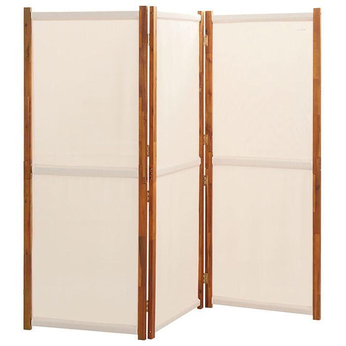 Vidaxl Parawan 3-Panelowy, Kremowy, 210 X 180 Cm