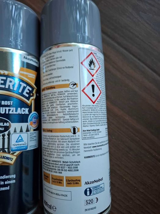 hammerite spray farba prosto na rdze 3szt