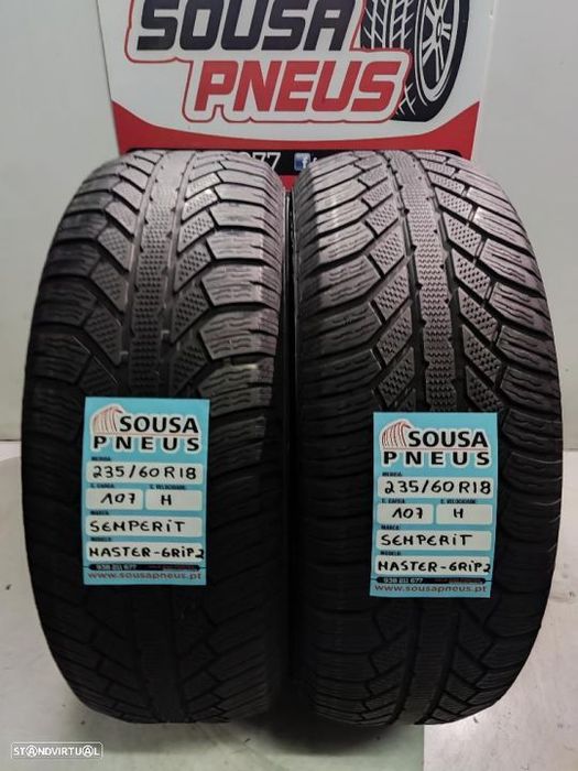 2 pneus semi novos 235-60r18 semperit - oferta dos portes