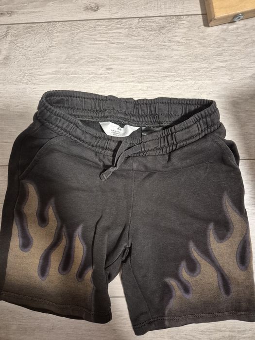 Czarne bawełniane spodenki h&m rozm.116