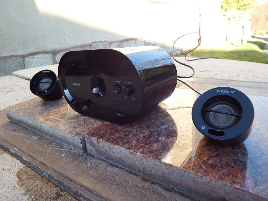 Sony SRS-D25 aktywne głośniki multimedialne. Rewewlacyjny dźwięk.