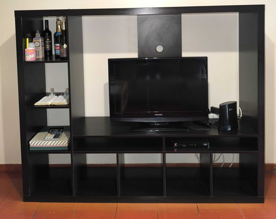 sofá e estante para sala