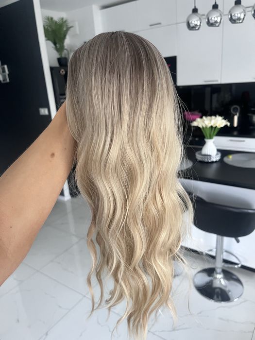 Topper jasny blond baleyage 50 cm