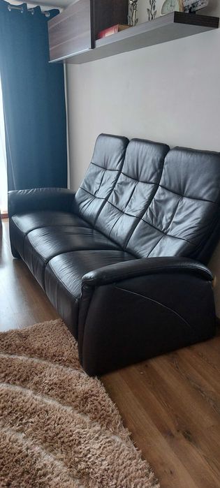 Komplet wypoczynkowy skórzany