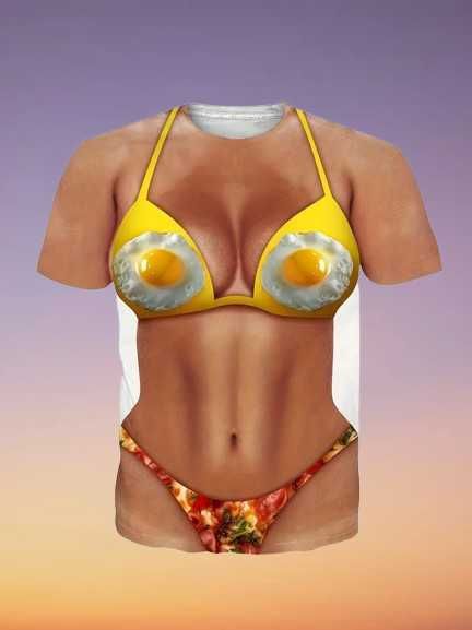 Nowy t-shirt w stylu 3D