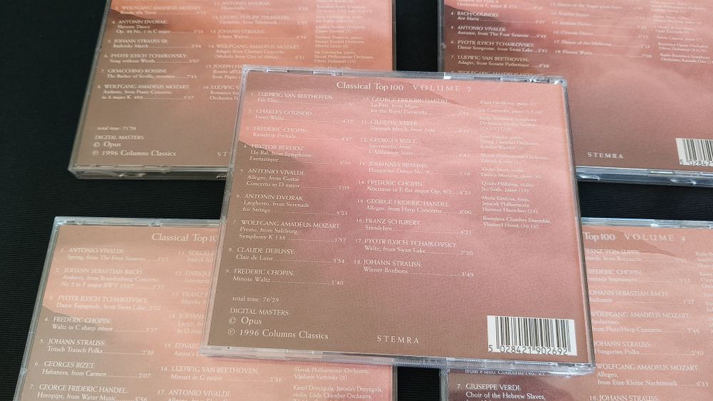 Zestaw muzyki klasycznej 5 płyt CD Classical TOP100