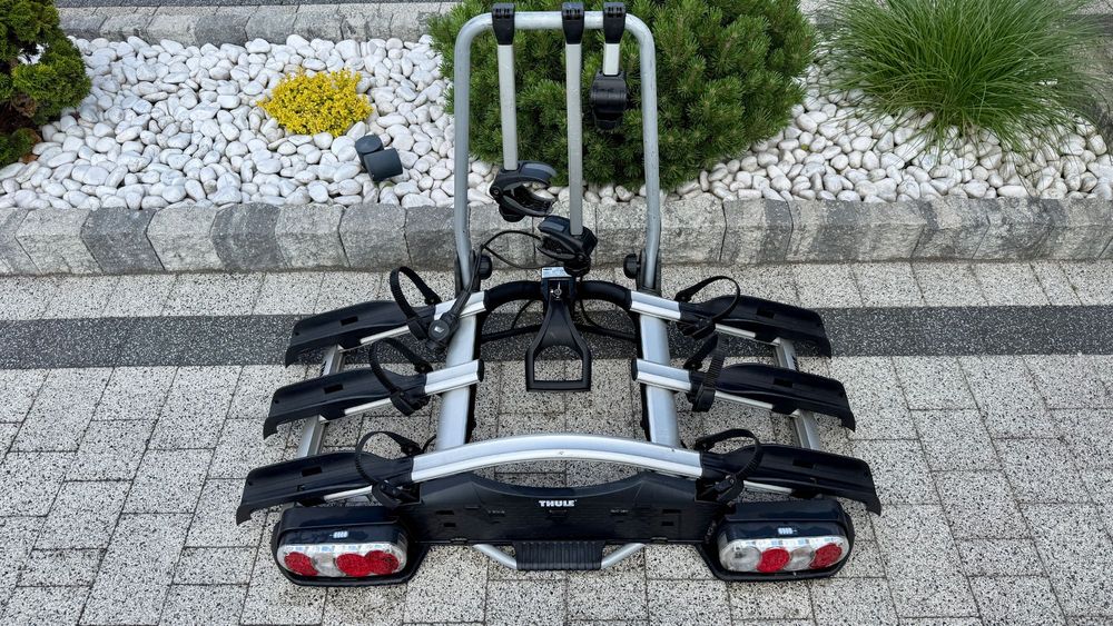 Thule EuroWay EW G2 922 bagażnik na hak na 3 rowery rowerowy samochodowy platforma odchylany e bike elektryki