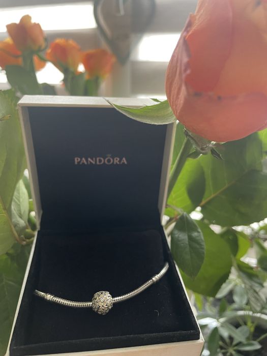 Браслет, 925 Срібло PANDORA + 1 шарм ОРИГІНАЛ