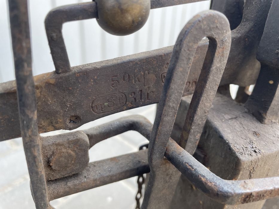 Stara drewniana waga retro vintage prl