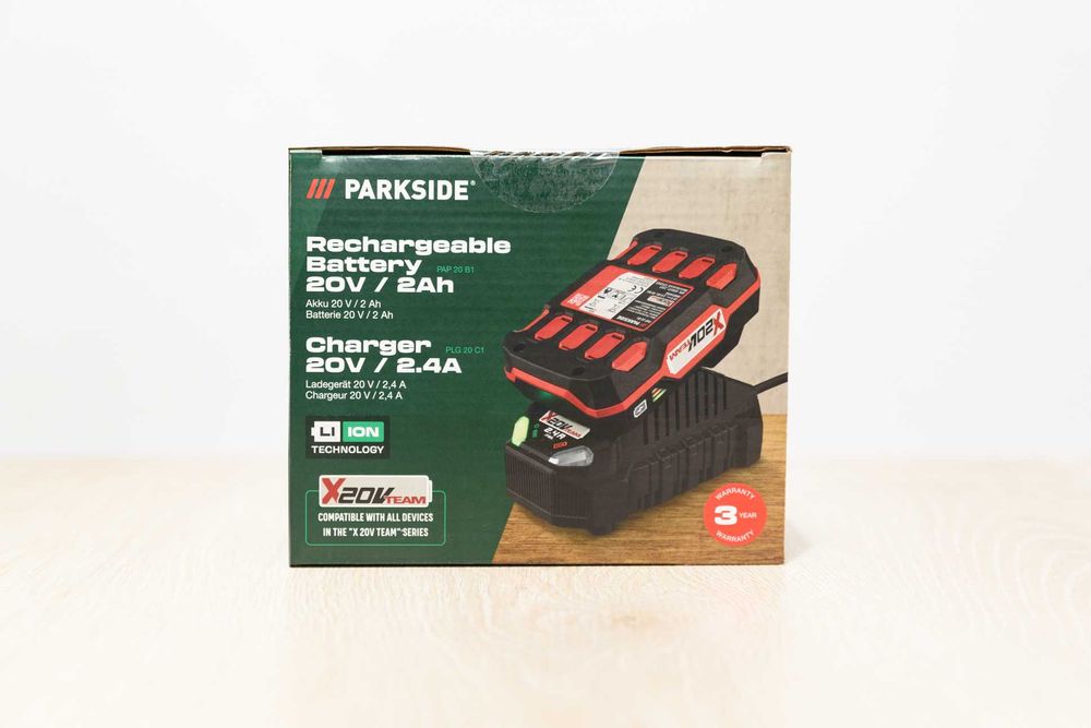 Акумулятори і зарядки PARKSIDE / 12В 2Ah 4Ah 5Ah, 20В 2Ah 4Ah 8Ah