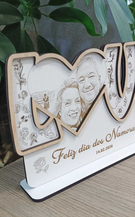 Dia dos Namorados (Placa Love com Fotogravação)