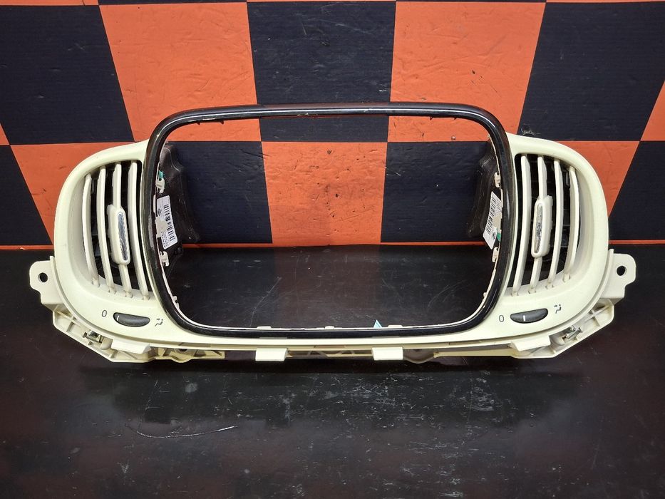 Moldura da consola central / rádio / aro FIAT 500 (312_)