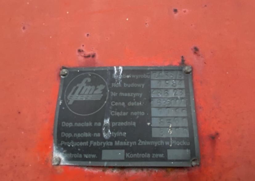 BIZON 1984 rok kombajn