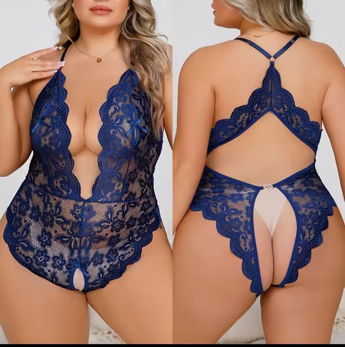 Эротический женский боди с открытым доступом Большой размер