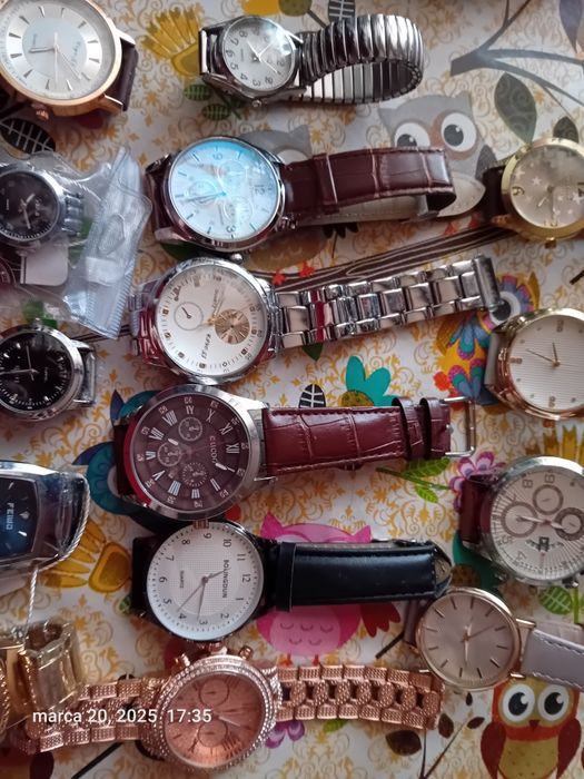 13szt zegarków nowe i 3 szt gratis te w górnym rzędzie do zrobienia