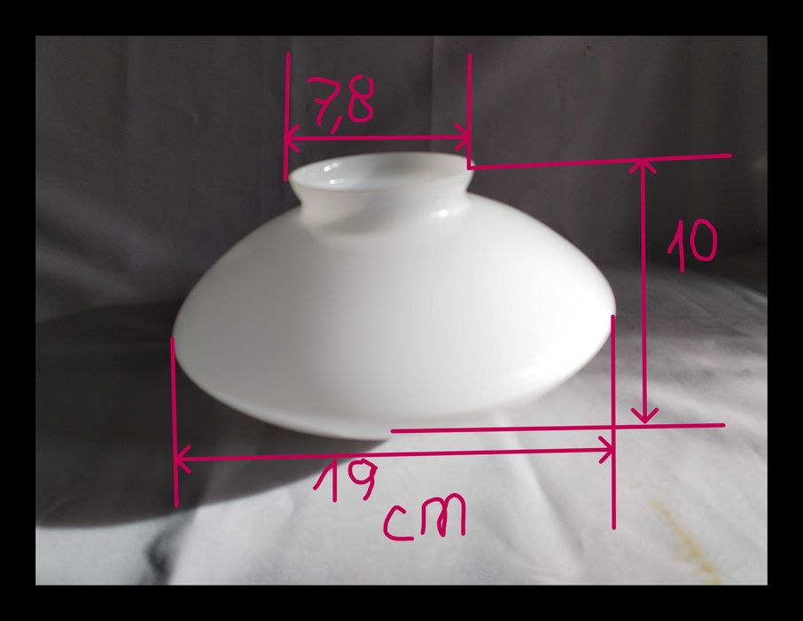Taças de Vidro Branco Leitoso (Opalino) para  Aplique de teto