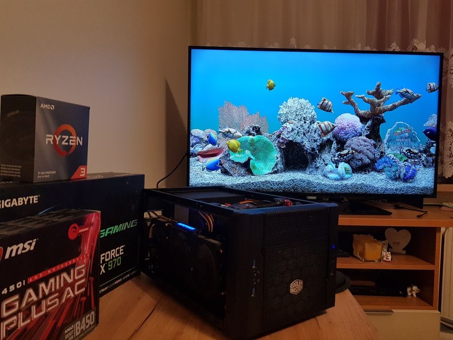 Komputer AMD Ryzen3 3100/ 12GB/  SSD/ GTX970 4GB/ B450/ Wifi/ ITX