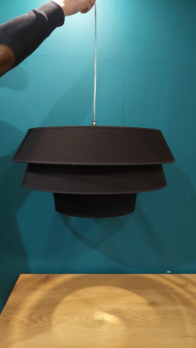 Lampa czarna wisząca Kler