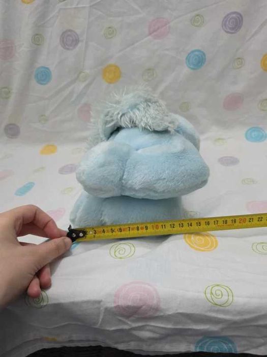 peluche anjo urso / ursinho azul que ora a deus cristão