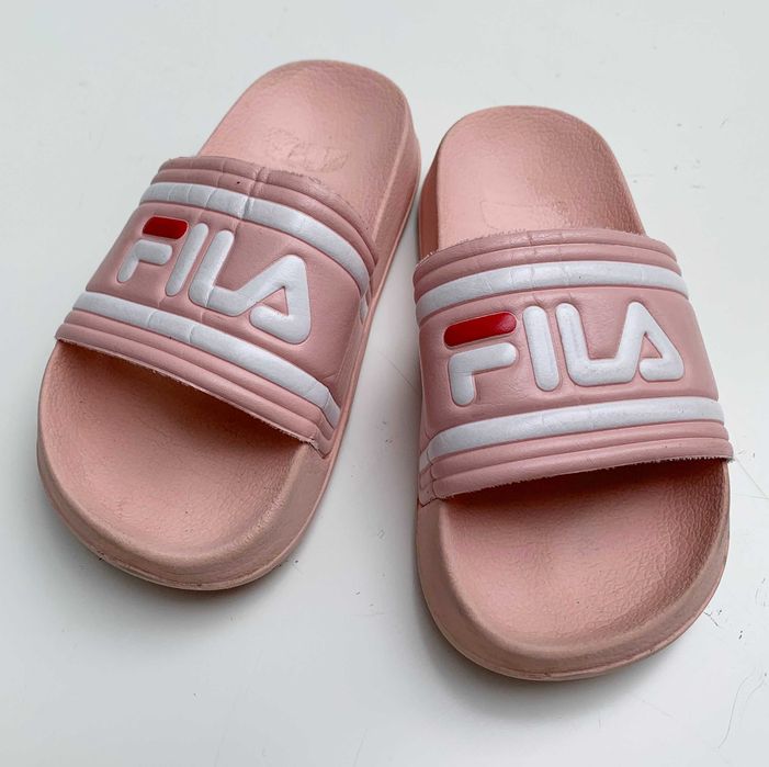 Klapki Różowe Fila 28 Róż Gumowe 17,5 cm Pudrowy