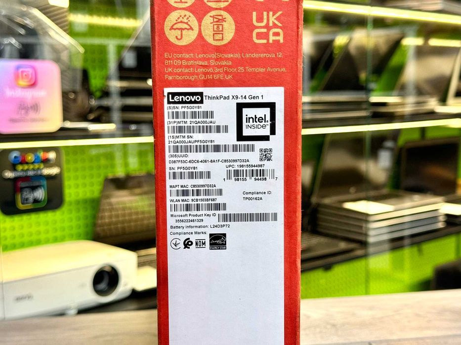 НОВИЙ!!! Lenovo Thinkpad x9 Gen1 Aura / Ultra 7 /  DDR5 32Gb / OLED