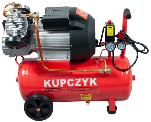 Kompresor tłokowy 24l pompa sprężarka dwutłokowa 370l/min Kupczyk