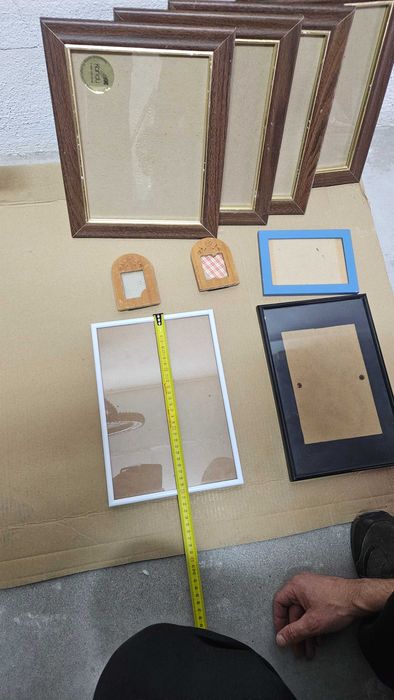 Lote de molduras para fotos/quadro – várias medidas (9 unidades)