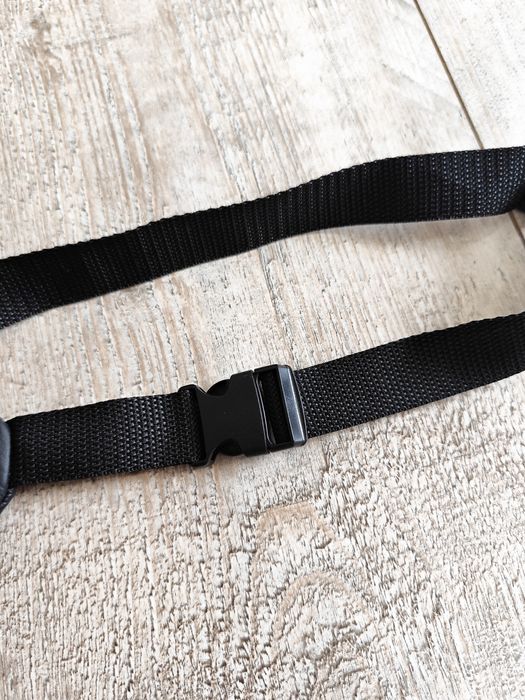 Nowa skórzana czarna nerka biodrówka saszetka prezent męska ze skóry