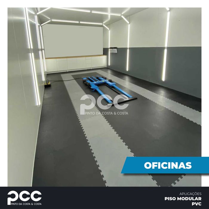 Piso Pavimento Oficina Auto/ Industria