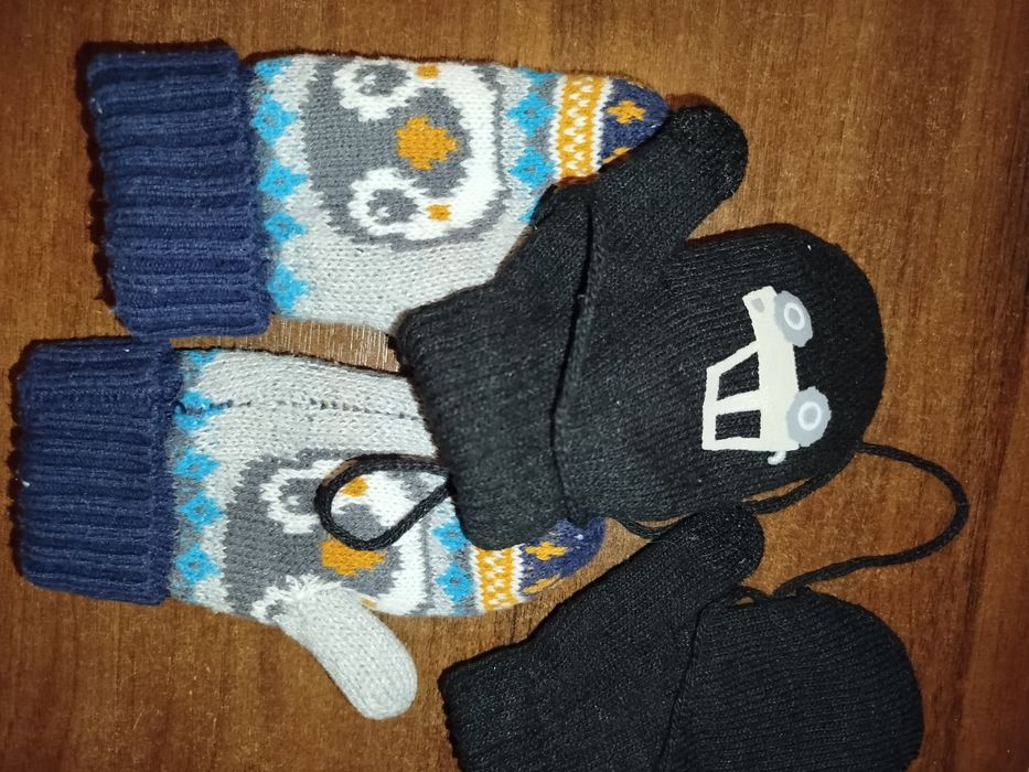 Дитячі рукавиці 74,80 рукавиці на флісі 1,5 року без флісу h/m рукави