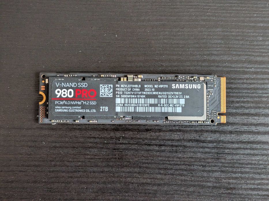 Dysk SSD NVMe 2TB, Samsung 980 PRO 2TB