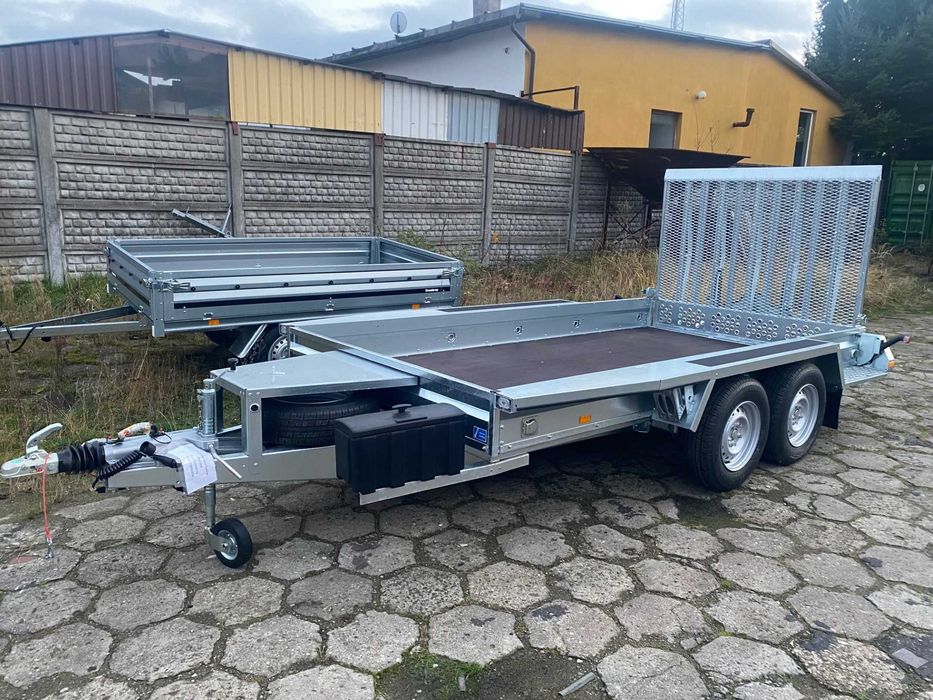 Przyczepa Brenderup MT 3651 pod minikoparkę 3.5T OD RĘKI mini koparka