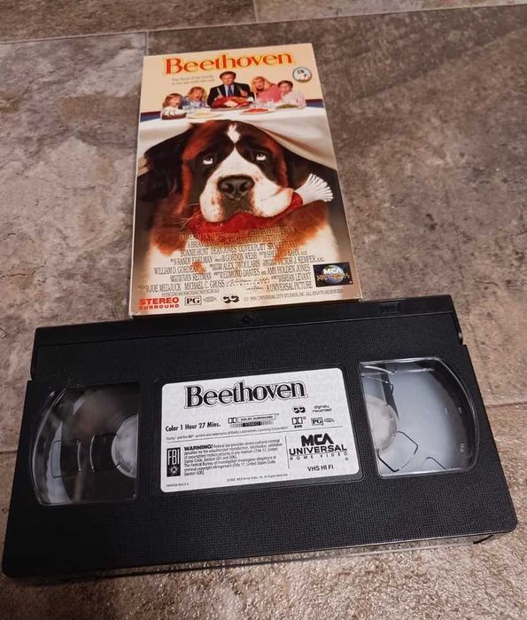Beethoven VHS Video Cassette Tape Movie 1991 inglês - portes incluídos no preço