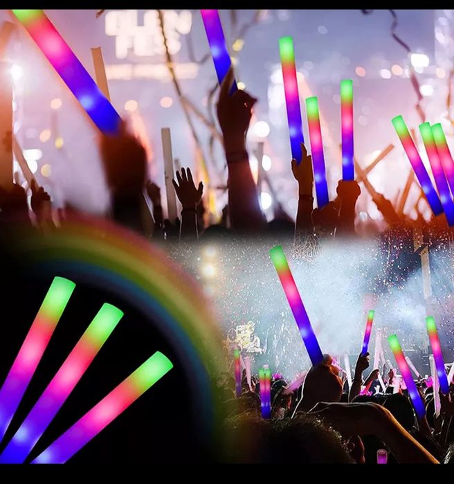 10 Sticks led esponja novos