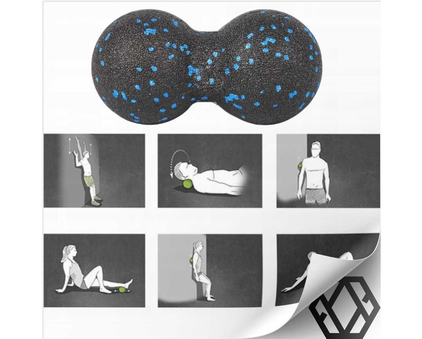 Zestaw EPP Roler Wałek do Masażu Rehabilitacji Duoball Piłka do Masażu