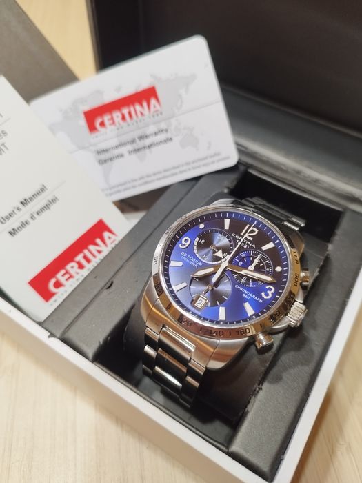 Certina ds Podium GMT Chronograf Blue
