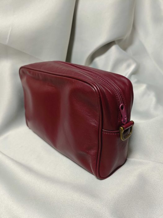 Bally бордова шкіряна сумка чоловіча косметична несесер подарункова