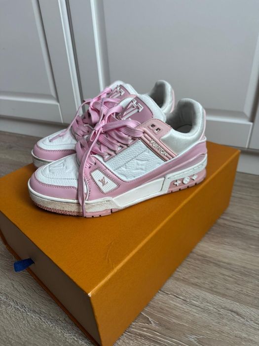 Louis Vuitton LV Trainer Sneaker (pink/white) 37