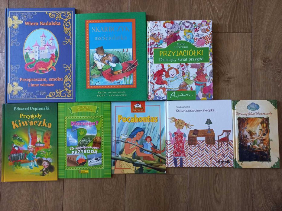 Książeczki dla dzieci Dzwoneczek, Pocahontas, wierszyki, bajki itp.