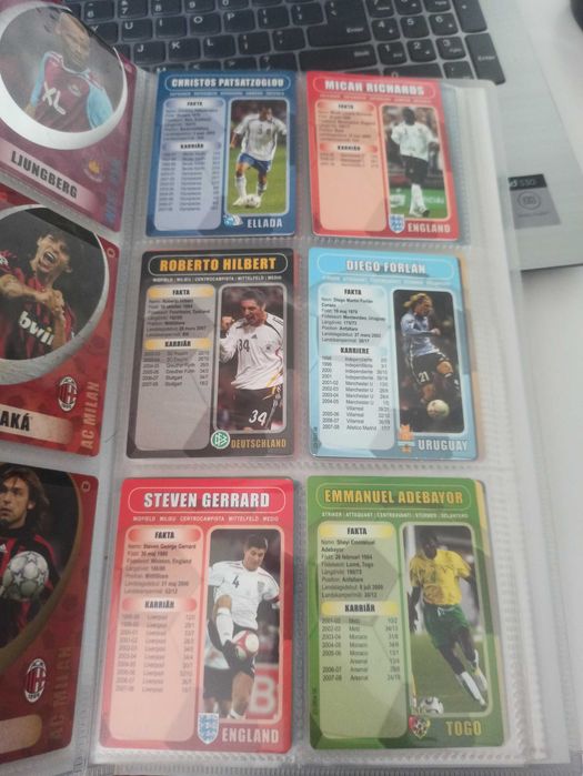 Karty piłkarskie Boing Messi Kaka Ibrahimovic