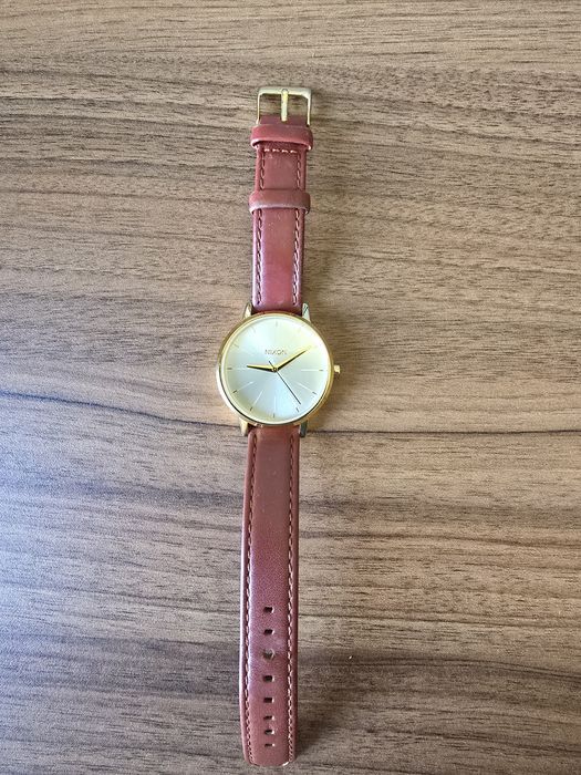 Zegarek Nixon Kensington Leather Gold/ Saddle